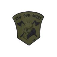 Patches, Flags Keep Your Oaths Patch, green, 3D