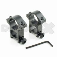 Rails and mounts 25.4MM high mount