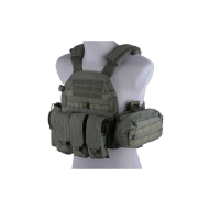 MILITARY LBT 6094 type vest with pouches, ranger green