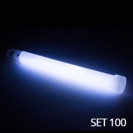 MILITARY PBS Glow Stick 6"/15cm, white 100pcs