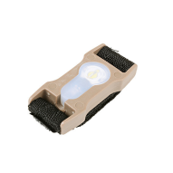 SELF-DEFENSE Flashlight Split-bar Lightbuck with strap (white LED), FDE