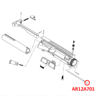 DÍLY/UPGRADE AR12A701 Tiberius T15 Dust Cover Pin Retainer