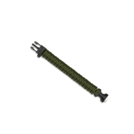 Tactical Accessories Paracord bracelet + firestarter oliv