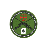 MILITARY Patch Sniper green - 3D