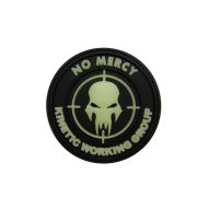 Patches, Flags Patch NO MERCY, Glows in dark - 3D