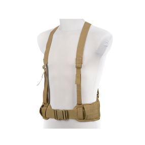 War belt with suspenders, tan
Click to view the picture detail.