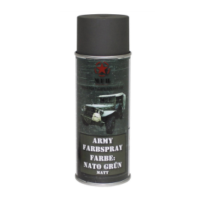 Spray paint ARMY, 400ml, NATO green
Click to view the picture detail.