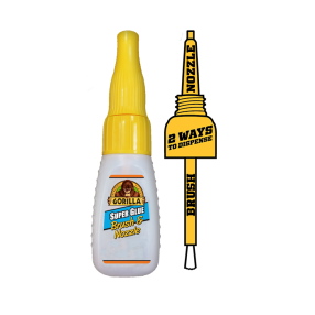 Gorilla Superglue Brush & Nozzle 12g
Click to view the picture detail.