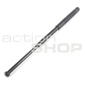 Compact telescopic baton 18" / 450mm w/ fixed clip, hardened, black
Click to view the picture detail.