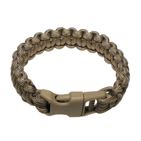Bracelet paracord, tan
Click to view the picture detail.