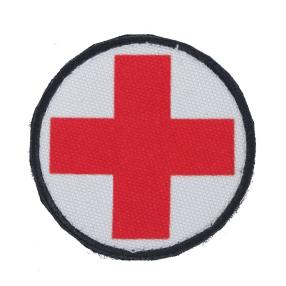 Circle Patch red cross white background
Click to view the picture detail.