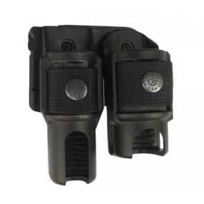 Double rotation plastic pouch for flashlight and defence spray
Click to view the picture detail.
